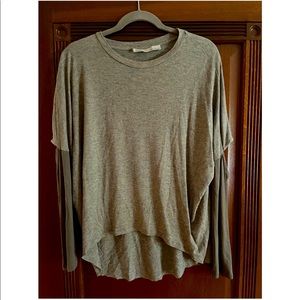 All Saints long sleeve top with elbow cut outs